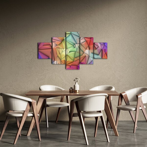 Obraz - Polygonální abstrakce (125x70 cm)