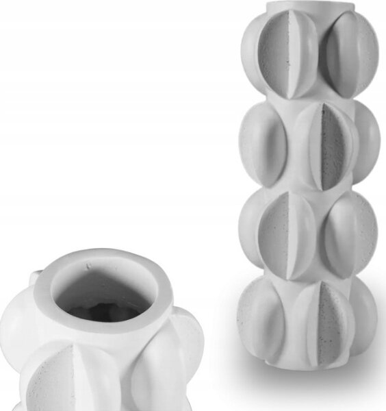 Váza 37x19 cm pryskyřice/matná bílá