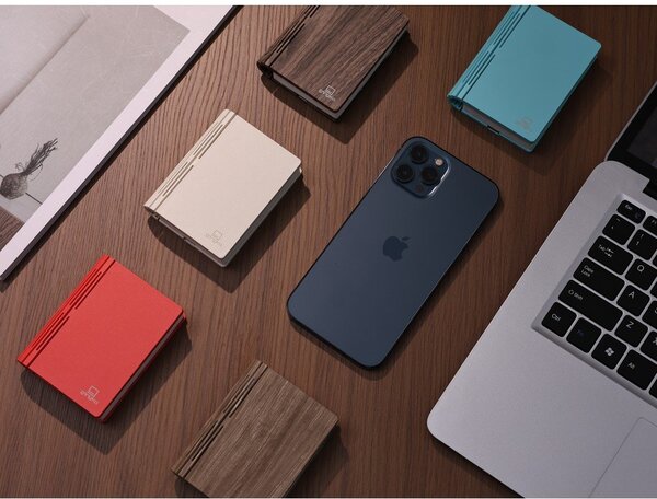 Přenosná světelná dekorace na USB v přírodní barvě BookLight – Gingko