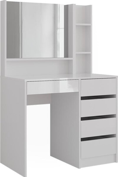 Toaletní stolek Vicco Sherry Bílá/bílý vysoký lesk 89.8 cm 3 díly, Model 57702