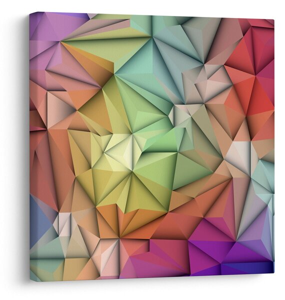 Obraz - Polygonální abstrakce (30x30 cm)