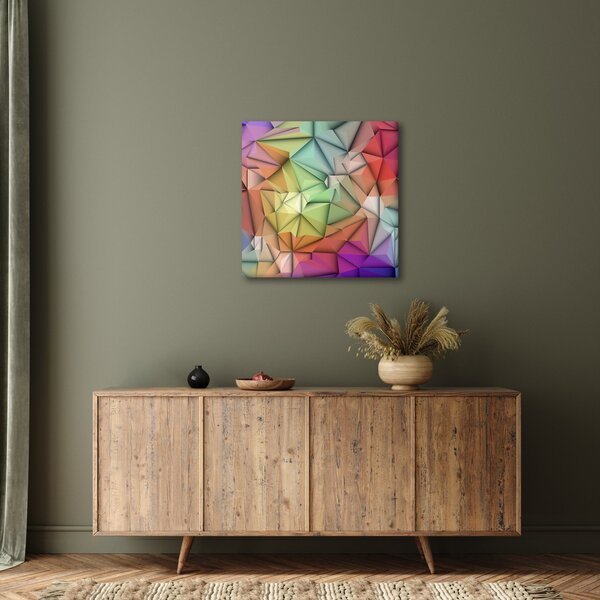 Obraz - Polygonální abstrakce (30x30 cm)