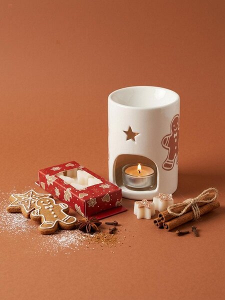 Sinsay - Aromalampa s vosky Gingerbread Cookie - červená