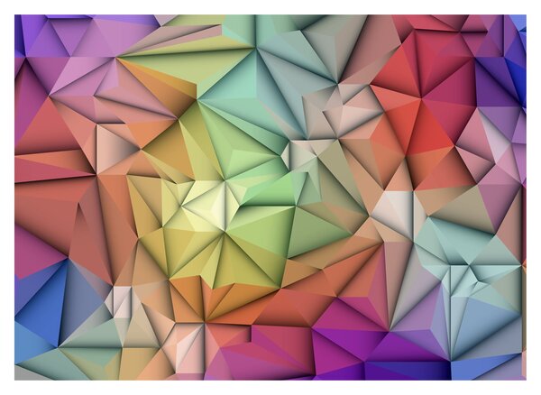Obraz - Polygonální abstrakce (70x50 cm)