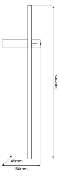 Nástěnné LED svítidlo Vision, 1x LED 4w, 3000k, b