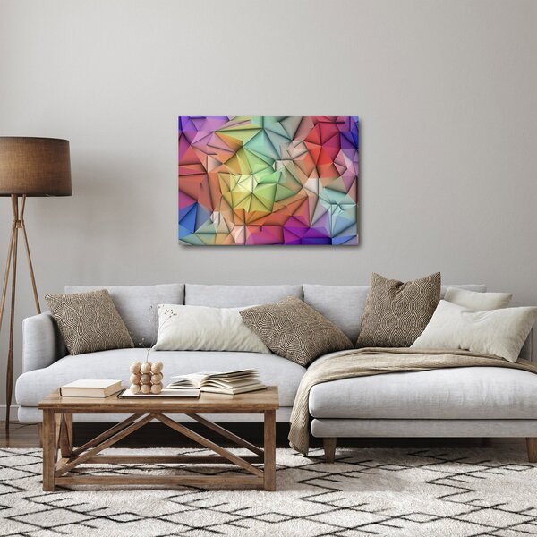Obraz - Polygonální abstrakce (70x50 cm)