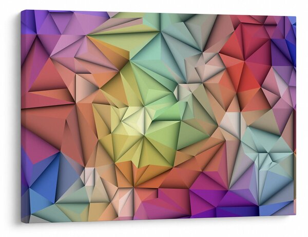 Obraz - Polygonální abstrakce (70x50 cm)