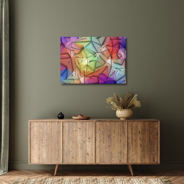 Obraz - Polygonální abstrakce (70x50 cm)
