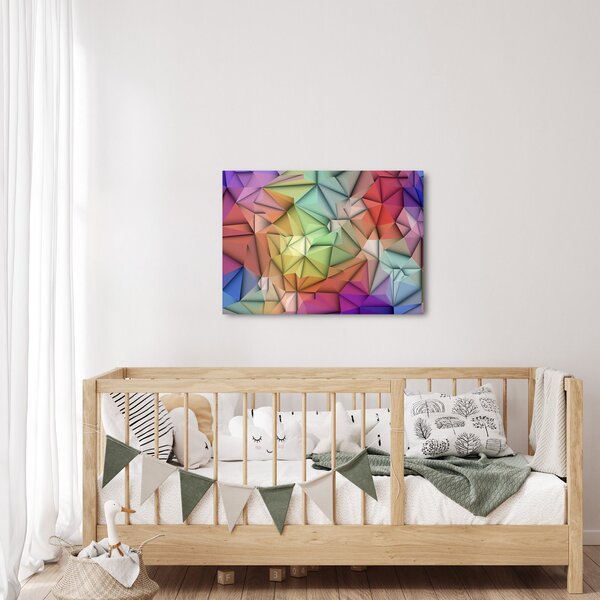 Obraz - Polygonální abstrakce (70x50 cm)