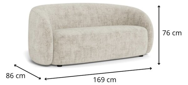 Actona Dvoumístná lounge pohovka Lodi béžová