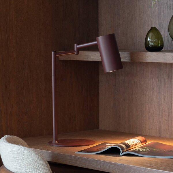 IT´S ABOUT ROMI It's about RoMi stolní lampa Bilbao, tmavě červená, výška 48 cm, Červená, Obývací pokoj / jídelna, kov, Moderní