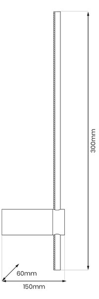 Nástěnné LED svítidlo Swing, 1x LED 4w, 3000-6000k, b