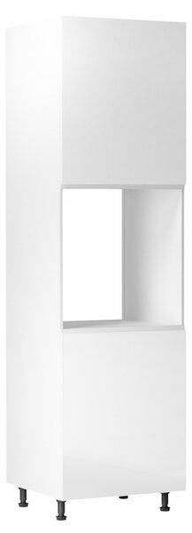 Potravinová kuchyňská skříňka D60P Aurellia (bílá + lesk bílý)