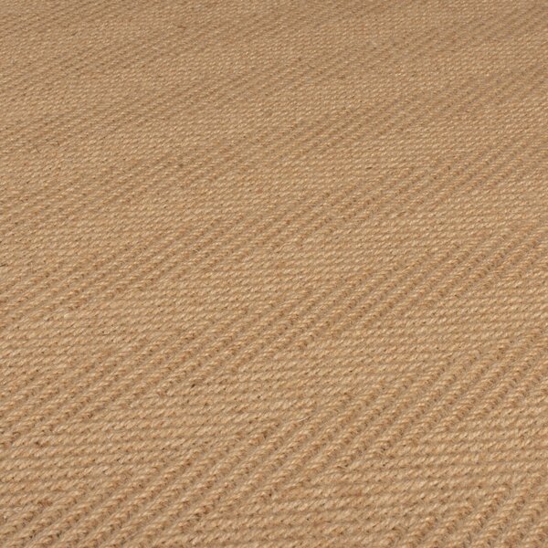 Flair Rugs, Běhoun Herringbone Border Kira Black, 60x230, béžová, chodba / předsíň