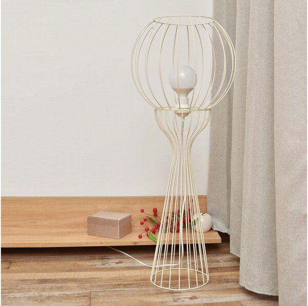 Stojací lampa MERCURE 1xE27/15W/230V krémová