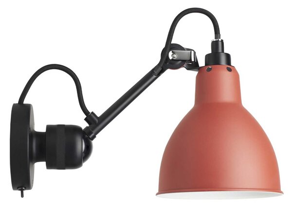 DCW éditions Lampe Gras N°304 E14 nástěnné svítidlo s vypínačem Na těleČervenáKužel