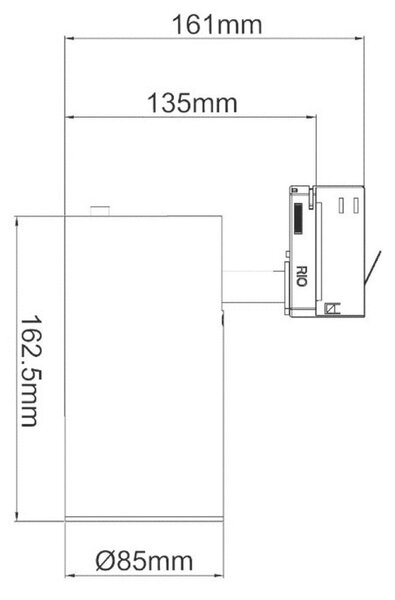 Deko-Light kolejnicový systém 3-fázový 230V Luna 30 CCT Flex 220-240V AC/50-60Hz 38,00 W 2600-6250 K bílá 162,5 707061