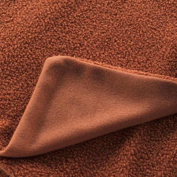 Červenooranžová fleecová deka 180x220 cm Curly Wooly – douceur d'intérieur