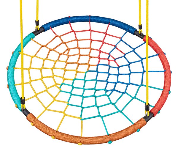 Aga Závěsný houpací kruh 120 cm Čtyřbarevný