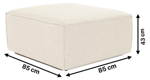 Hanah Home Taburet FORA 85 cm ecru