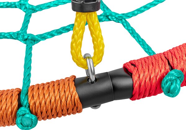 Aga Závěsný houpací kruh 100 cm Čtyřbarevný