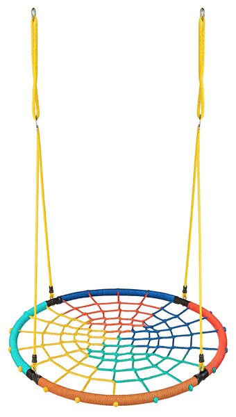 Aga Závěsný houpací kruh 100 cm Čtyřbarevný