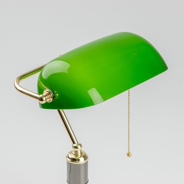 Brilagi - Stolní lampa BANK OFFICE 1xE27/60W/230V černá/zlatá/zelená