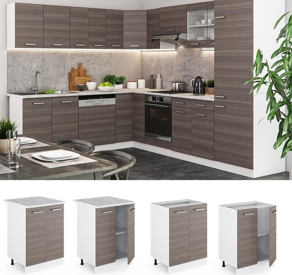 Spodní skříňka kuchyňské linky Vicco R-Line Ušlechtilá šedá 60 cm , PD Antracit, Model 46450
