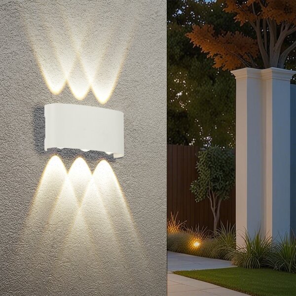 Brilagi - LED Venkovní nástěnné svítidlo FLAREBOX LED/6W/230V bílá IP65