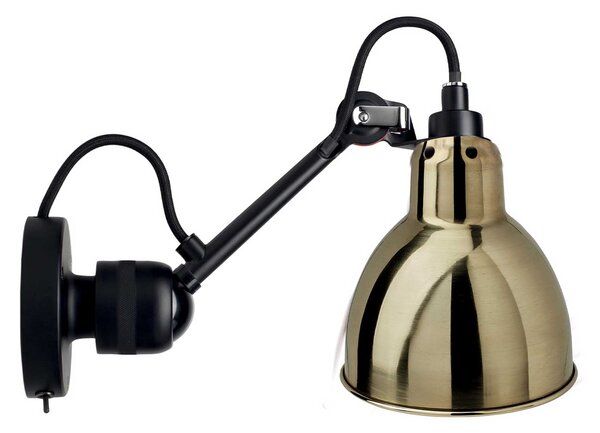 DCW éditions Lampe Gras N°304 E14 nástěnné svítidlo s vypínačem Na těleMosazOvál