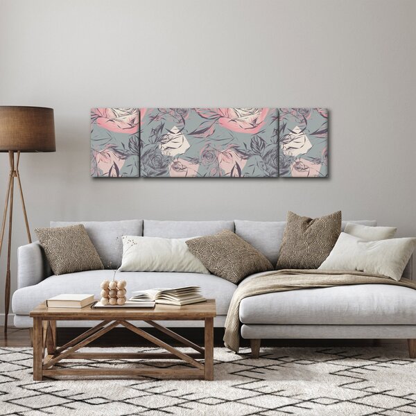 Obraz - Růže (170x50 cm)