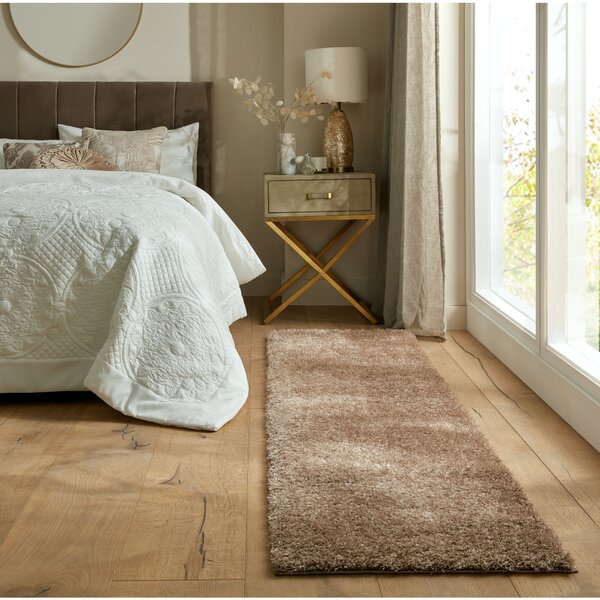 Flair Rugs, Běhoun Indulgence Velvet Taupe, 60x230, hnědá, ložnice