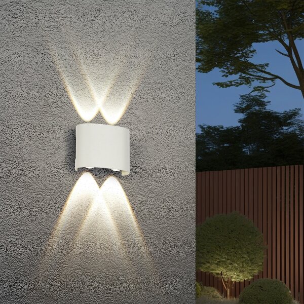 Brilagi - LED Venkovní nástěnné svítidlo FLAREBOX LED/4W/230V bílá IP65