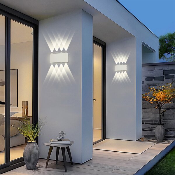 Brilagi - LED Venkovní nástěnné svítidlo FLAREBOX LED/8W/230V bílá IP65