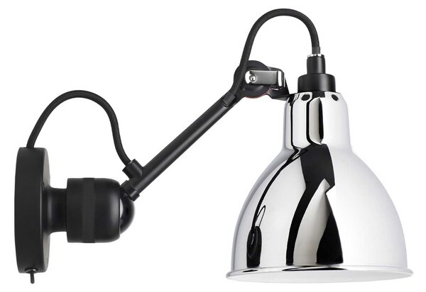 DCW éditions Lampe Gras N°304 E14 nástěnné svítidlo s vypínačem Na těleChromováOvál