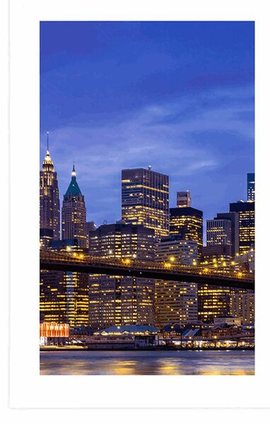 Plakát s paspartou most v Brooklynu