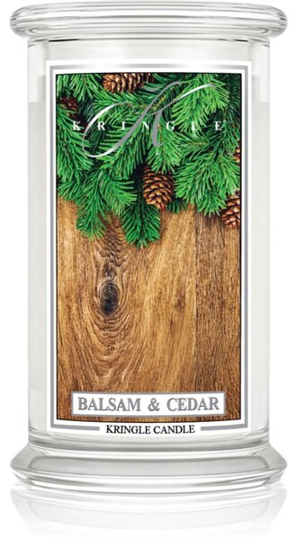 Kringle Candle Classic Balsam & Cedar vonná svíčka 623 g
