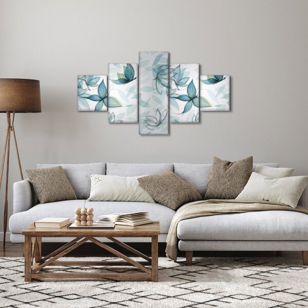 Obraz - Modří motýlci (125x70 cm)