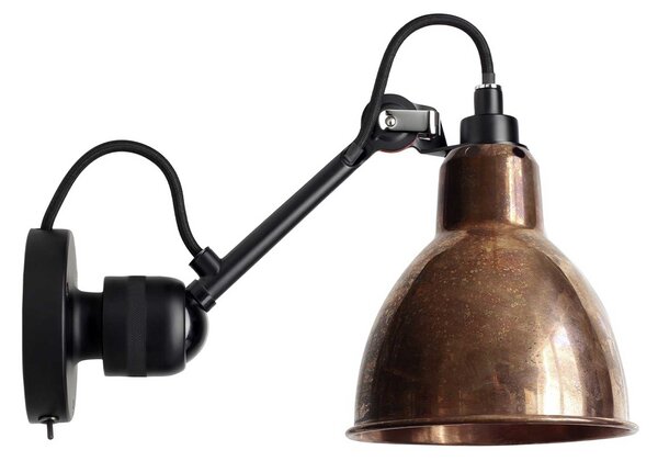 DCW éditions Lampe Gras N°304 E14 nástěnné svítidlo s vypínačem Na těleSurová měďOvál