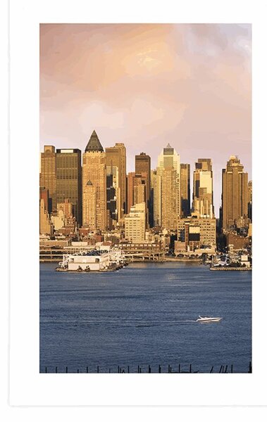 Plakát s paspartou jedinečný New York
