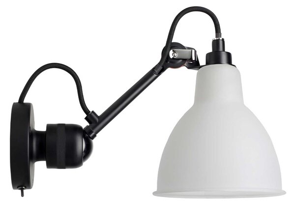 DCW éditions Lampe Gras N°304 E14 nástěnné svítidlo s vypínačem Na těleBílá matnáOvál