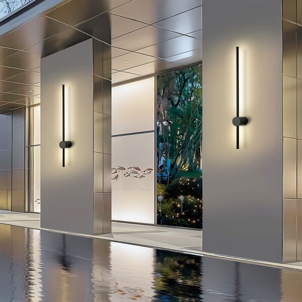 Brilagi - LED Venkovní nástěnné svítidlo AURA LED/12W/230V 3000K IP54 černá