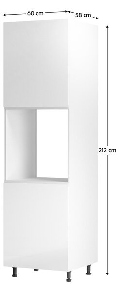 Potravinová skříňka Alvena (bílá) 