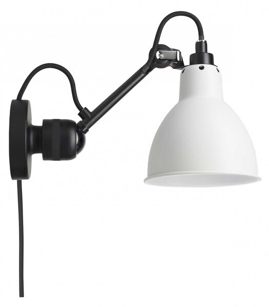 DCW éditions Lampe Gras N°304 E14 nástěnné svítidlo s vypínačem Na kabelu (do zásuvky)BíláOvál