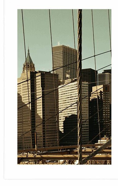 Plakát s paspartou Manhattan
