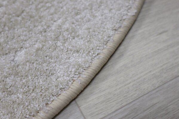 Vopi, Kusový koberec Capri Lux cream kruh, 67x67 (průměr) kruh, béžová, chodba / předsíň