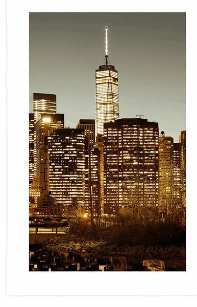 Plakát s paspartou centrum New Yorku