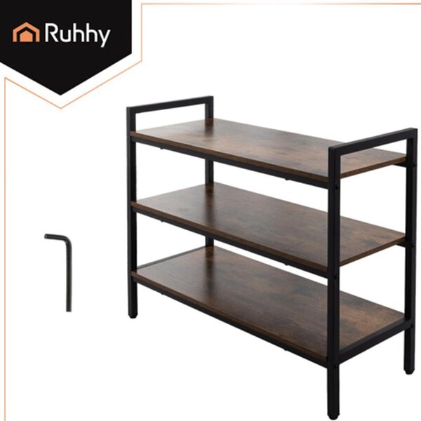 Ruhhy 27038 Regál na boty se 3 policemi 58,5 x 79 x 30 cm