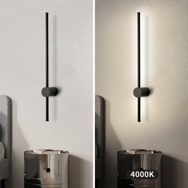 Brilagi - LED Venkovní nástěnné svítidlo AURA LED/12W/230V 4000K IP54 černá