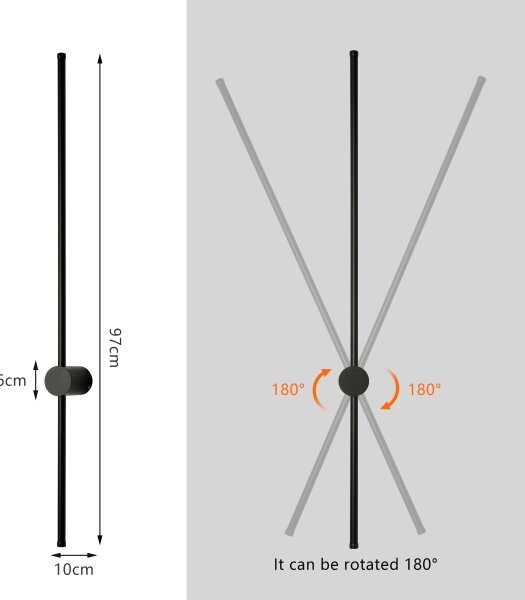 Brilagi - LED Venkovní nástěnné svítidlo AURA LED/20W/230V 4000K IP54 černá